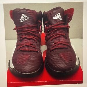 Size US- 13 / EUR 48 adidas Crazy Bounce - AQ7437 Red Lace Up Mid Top Sneakers.